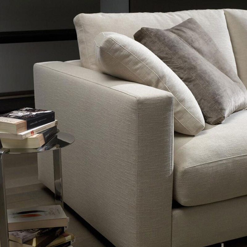 Modern contracted cloth sofa small family living room three latex sofa
